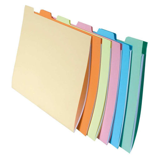 Picture of TABBED COMPARTMENT FOLDERS X6 10 PACK